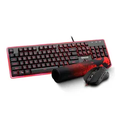 Kit Teclado, Mouse e Mousepad Redragon S107, S107