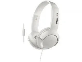 Headphone Philips Bass+ SHL3075WT/00 - com Microfone Branco