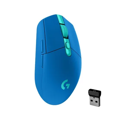 Mouse Gamer Sem Fio Logitech G305 LIGHTSPEED com 6 Botões Programáveis e Até 12.000 DPI - Azul
