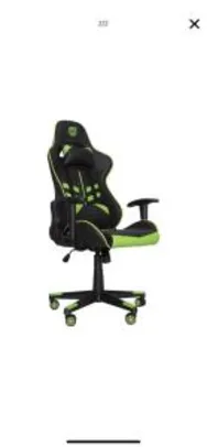 Cadeira gamer DAZZ Prime-X Preta/Verde | R$873
