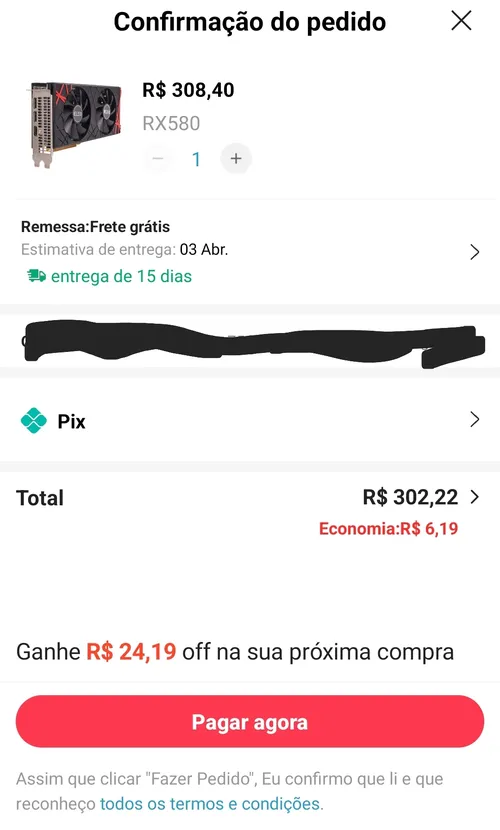 Imagem na descrição da promoção