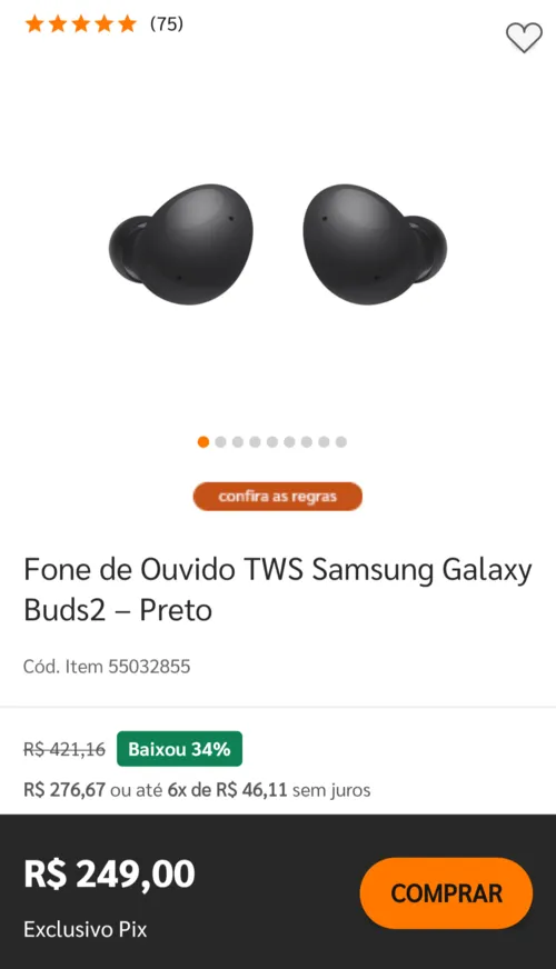 Imagem na descrição da promoção