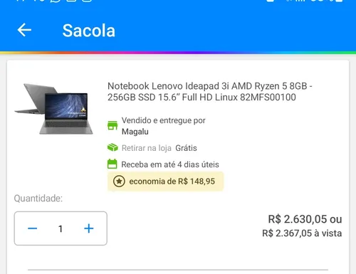 Imagem na descrição da promoção