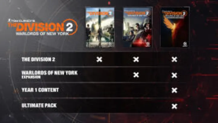 Tom Clancy's The Division 2 Warlords of New York Ultimate Edition - PC | R$32