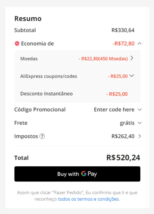 Imagem na descrição da promoção