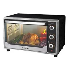 [R$270 AME] Forno Elétrico Nks Milano 47 Litros Ml947 Preto E Inox 110V | R$318