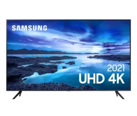 (REEMBALADO) Smart Tv 43" UHD Samsung 4k 43AU7700 Processador Crystal 