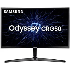 Monitor Gamer Curvo Samsung Odyssey 24", FHD, 144 Hz,HDMI, DP, Freesync, Preto, Série CRG50