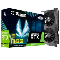 [App] Placa de Vídeo RTX 3060 Twin Edge Zotac Gaming GeForce, 8 GB GDDR6, DLSS, Ray Tracing - ZT-A30630E-10M