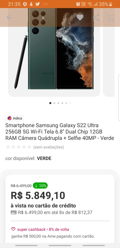 Imagem na descrição da promoção