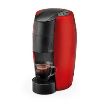 Cafeteira Espresso LOV Vermelha Automática - 3 Corações + 50 cápsulas (após a chegada) 110/220v