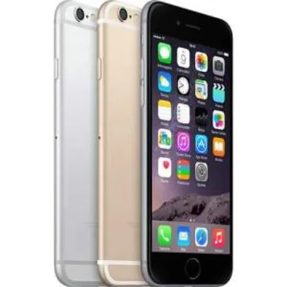 [Submarino] iPhone 6 128GB Dourado iOS 8 4G Wi-Fi Câmera 8MP - Apple ​​No boleto! Use o cupom: MELIGA​