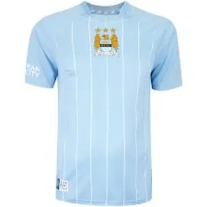 Camiseta Manchester City Masculina Retrô 2007 TAM M G e GG