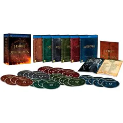 Blu-ray Coleção Terra-média - O Senhor dos Anéis + O Hobbit - R$200,00