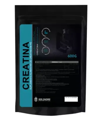 Creatina Monohidratada 600g - 100% Pura Importada - Soldiers Nutrition