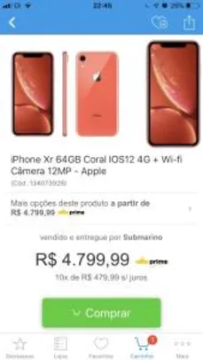 iPhone XR por R$3.824,58