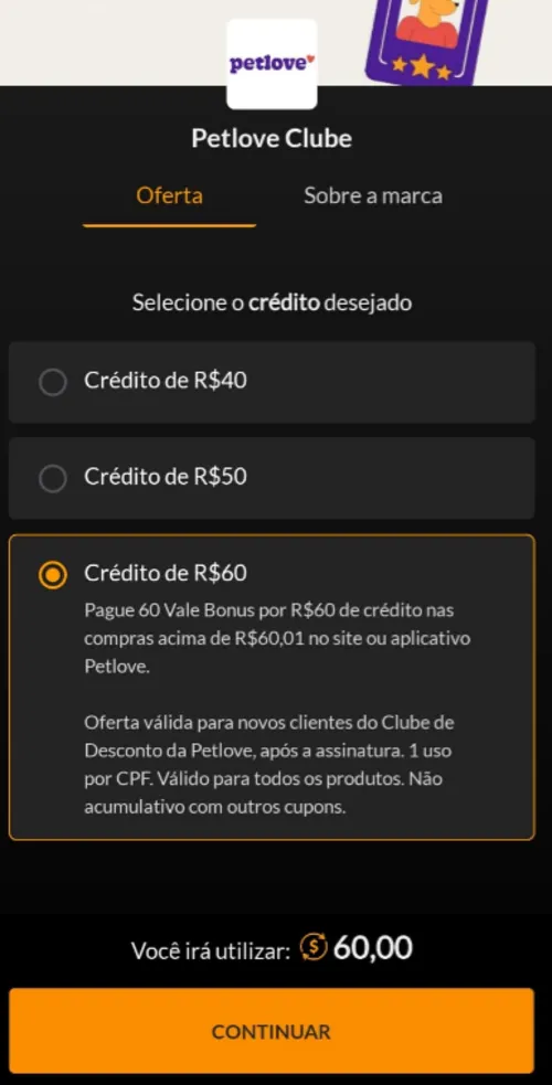 Imagem na descrição da promoção