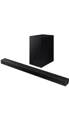 Soundbar Samsung HW-T450, com 2.1 canais, potência de 200W, Bluetooth e Subwoofer sem fio