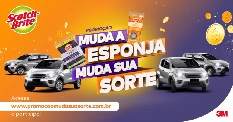 Promoção 3M Scotch-Brite® | Muda a Esponja, Muda sua Sorte