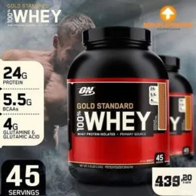 [Extra] Whey Gold Standard 2.270Kg Optimum Nutritiom por apenas R$369