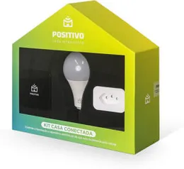 Kit Casa Conectada Inteligente 3 Peças Wi-fi Positivo R$227