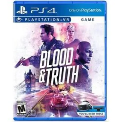 Blood & Truth Vr Ps4