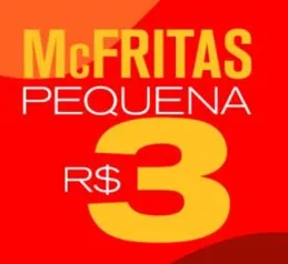 Mcfritas por 3 reais