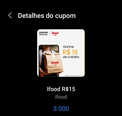 Imagem na descrição da promoção