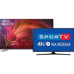 Smart TV UHD 4K Samsung QLED 55" 55Q6FAM + Smart TV UHD 4K Samsung 43MU6100 - R$ 5000