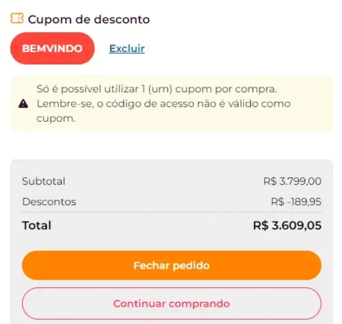 Imagem na descrição da promoção