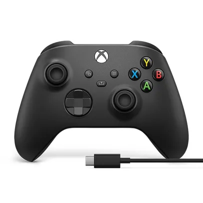 Controle Sem Fio Xbox + Cabo USB-C para Xbox e PC - 1V8-00013