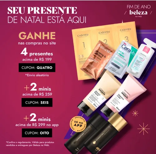 Imagem na descrição da promoção