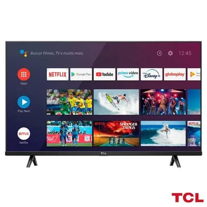 Smart TV TCL LED HD 32" Android TV com Google Assistant e Borda Slim e Wi-Fi - 32S615