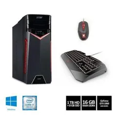 Desktop Gamer Acer Aspire GX-783-BR13 Intel Core i7 16GB 1TB HD GTX 1060 6GB - R$4199