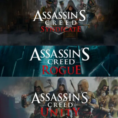 Assassin's Revolution (Assassin's Creed Syndicate, Unity e Rogue) por 75,60