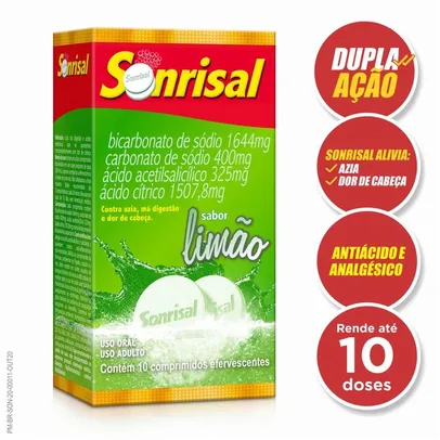 Sonrisal Limão 10 Comprimidos Efervescentes - PanVel Farmácias