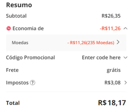 Imagem na descrição da promoção