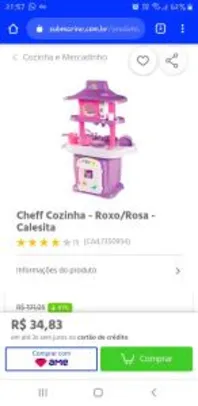 Buuug... Cheff Cozinha - Roxo/Rosa - Calesita