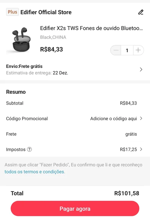 Imagen na descrição da promoção