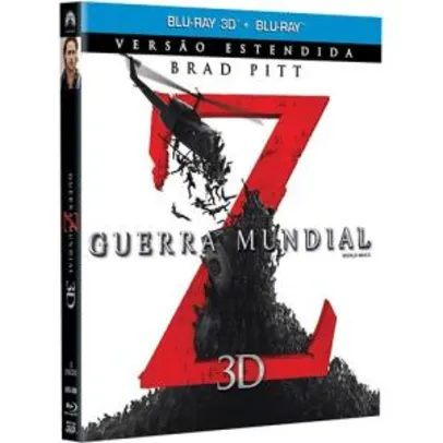 Blu-ray 3D Guerra Mundial Z (Blu-ray 3D + Blu-ray) - R$10