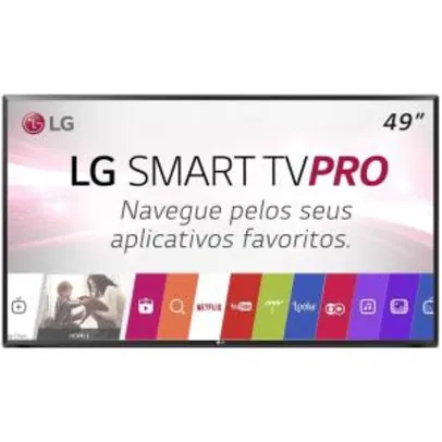 Smart TV LG PRO 49´ Full HD, Conversor Digital, Wi-Fi, webOS 3.5 por R$ 1700