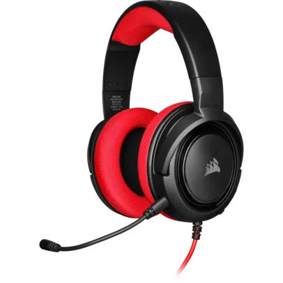 Headset Gamer Corsair HS35 Stereo Red, CA-9011198-NA