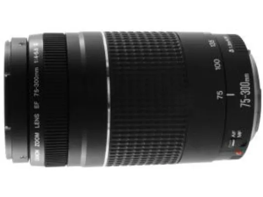 Lente Zoom Telefoto 75-300mm - Canon EF 75-300mm f/4-5.6III por R$ 296