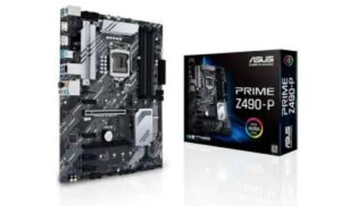 Placa-Mãe Asus Prime Z490-P, Intel LGA 1200, ATX, DDR4 | R$ 1150