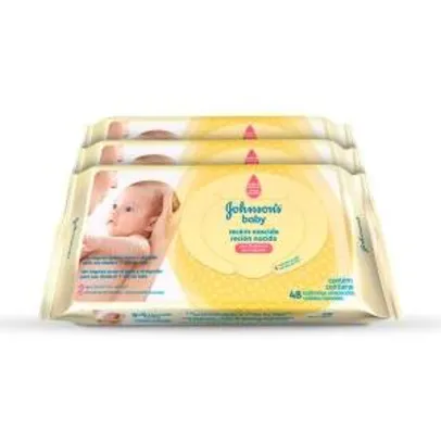 [Netfarma] Kit Johnson`s Baby Lenços Umedecidos Recém-Nascido - R$18