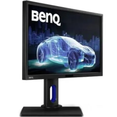 Monitor Benq LED 23.8´ Widescreen, QHD, IPS, HDMI/VGA/DVI, Som Integrado, Altura Ajustável - R$2500