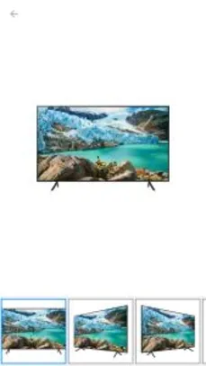 Smart TV LED 43” Samsung 43RU7100 Ultra HD 4K - R$1450