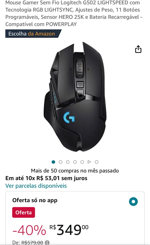 Imagem na descrição da promoção