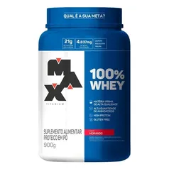 100% Whey 900g Pote - Max Titanium - Full Entrega Rapida