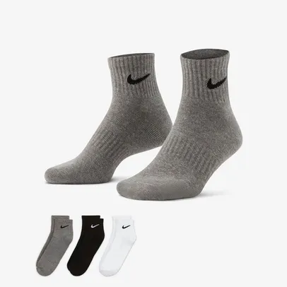 Meia Nike Everyday Cushioned (3 Pares) Unissex